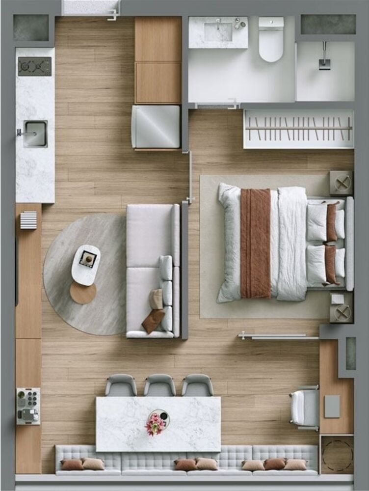 Apartamento, 1 quarto, 31 m² - Foto 10