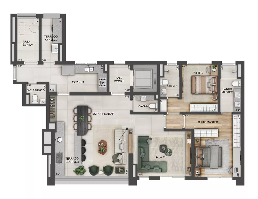 Apartamento, 4 quartos, 288 m² - Foto 11