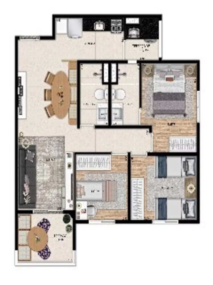 Apartamento à venda com 2 quartos, 52m² - Foto 7