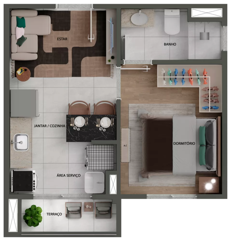 Apartamento, 2 quartos, 38 m² - Foto 10