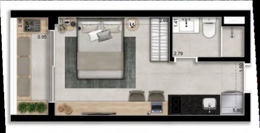 Kitnet-Studio, 23 m² - Foto 14