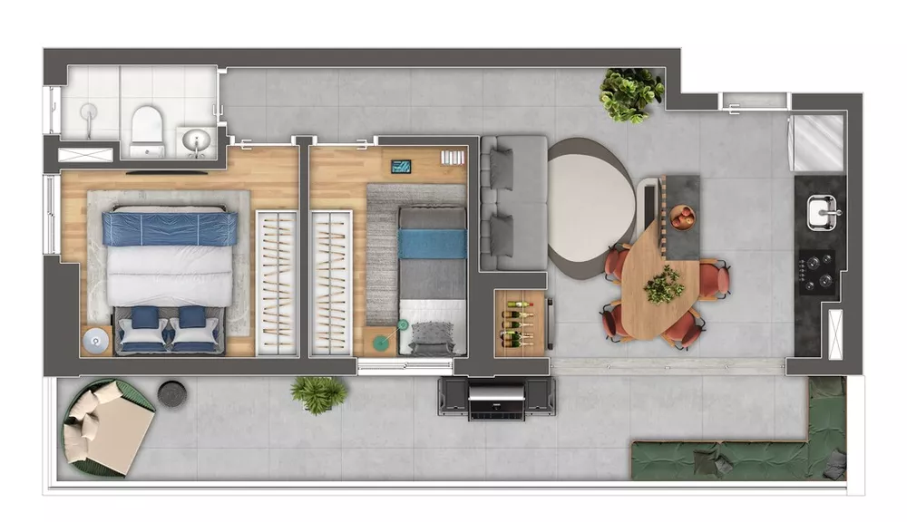 Apartamento, 2 quartos, 45 m² - Foto 11