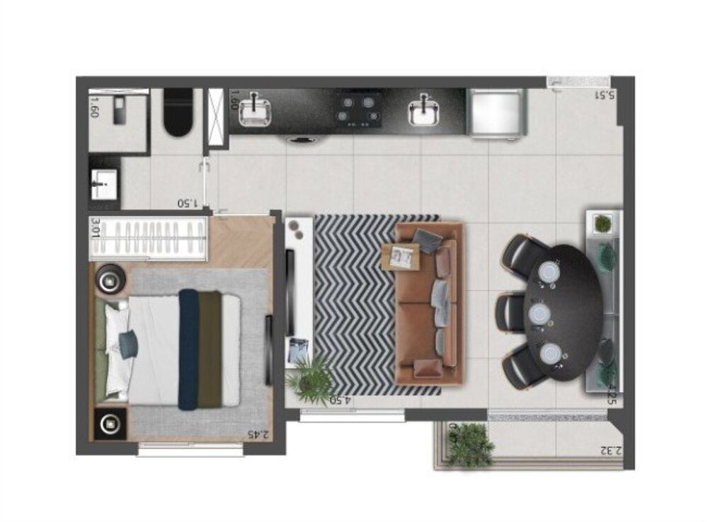 Apartamento, 2 quartos, 34 m² - Foto 16
