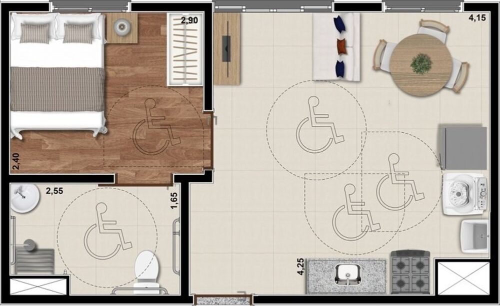 Apartamento, 1 quarto, 24 m² - Foto 9