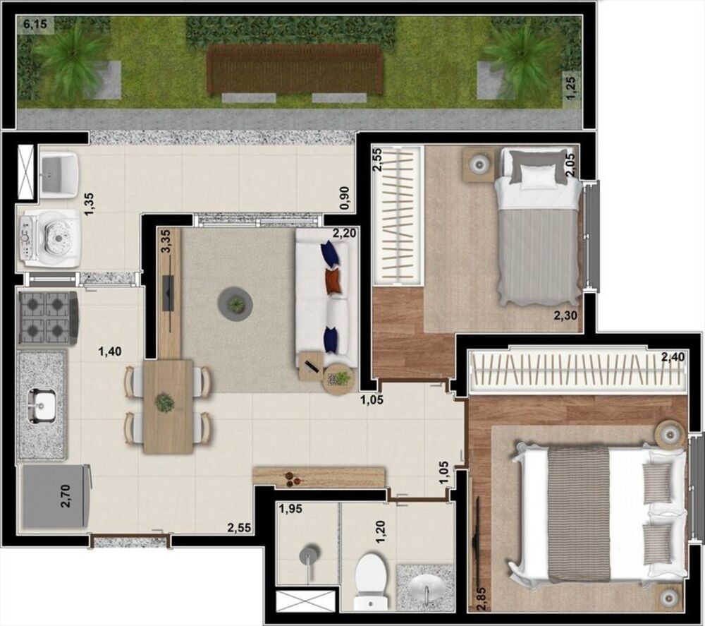Apartamento, 1 quarto, 24 m² - Foto 12