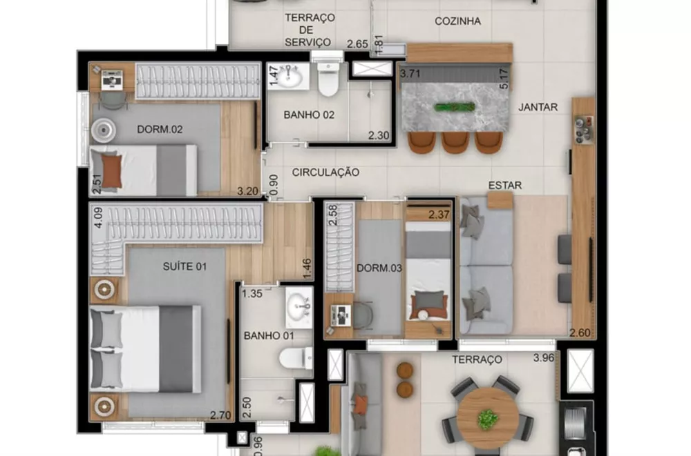 Apartamento, 2 quartos, 70 m² - Foto 10