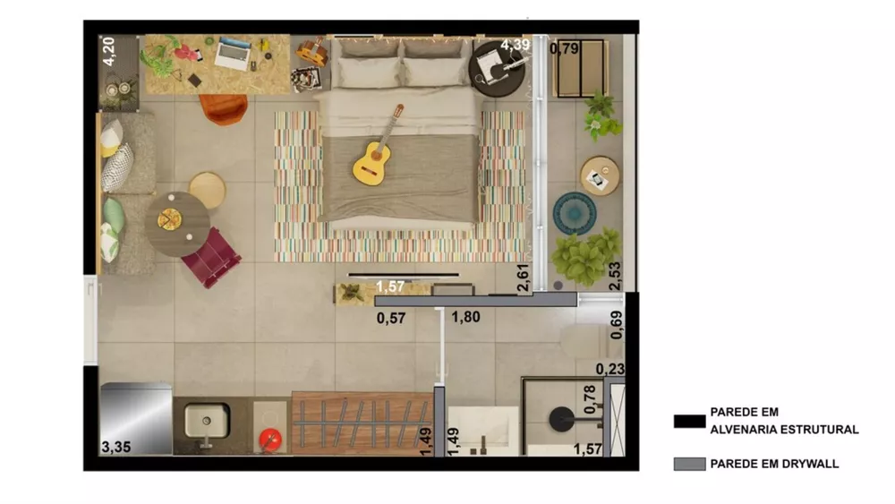 Apartamento, 1 quarto, 25 m² - Foto 18