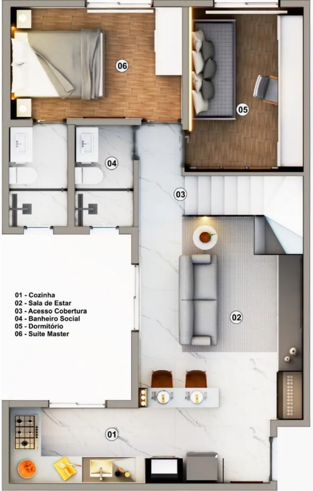 Cobertura, 2 quartos, 106 m² - Foto 11