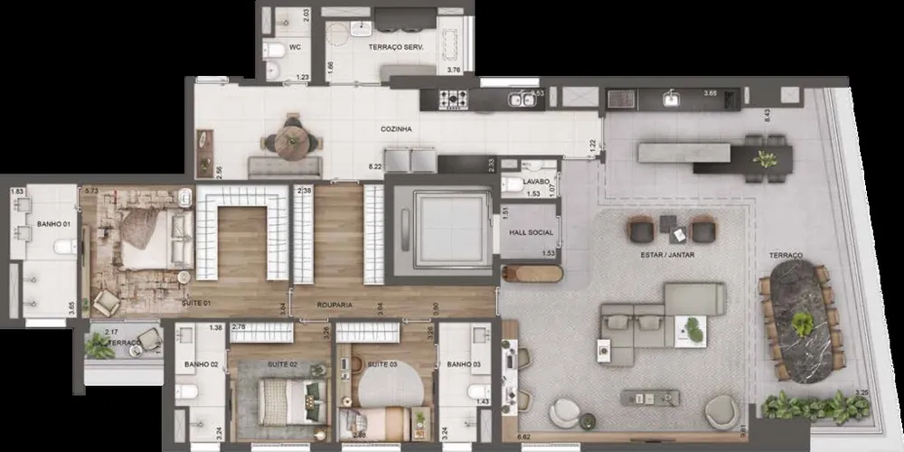 Apartamento, 3 quartos, 164 m² - Foto 18