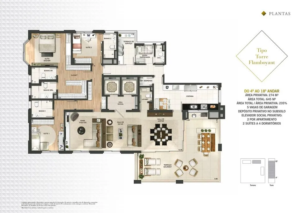 Apartamento, 5 quartos, 893 m² - Foto 10