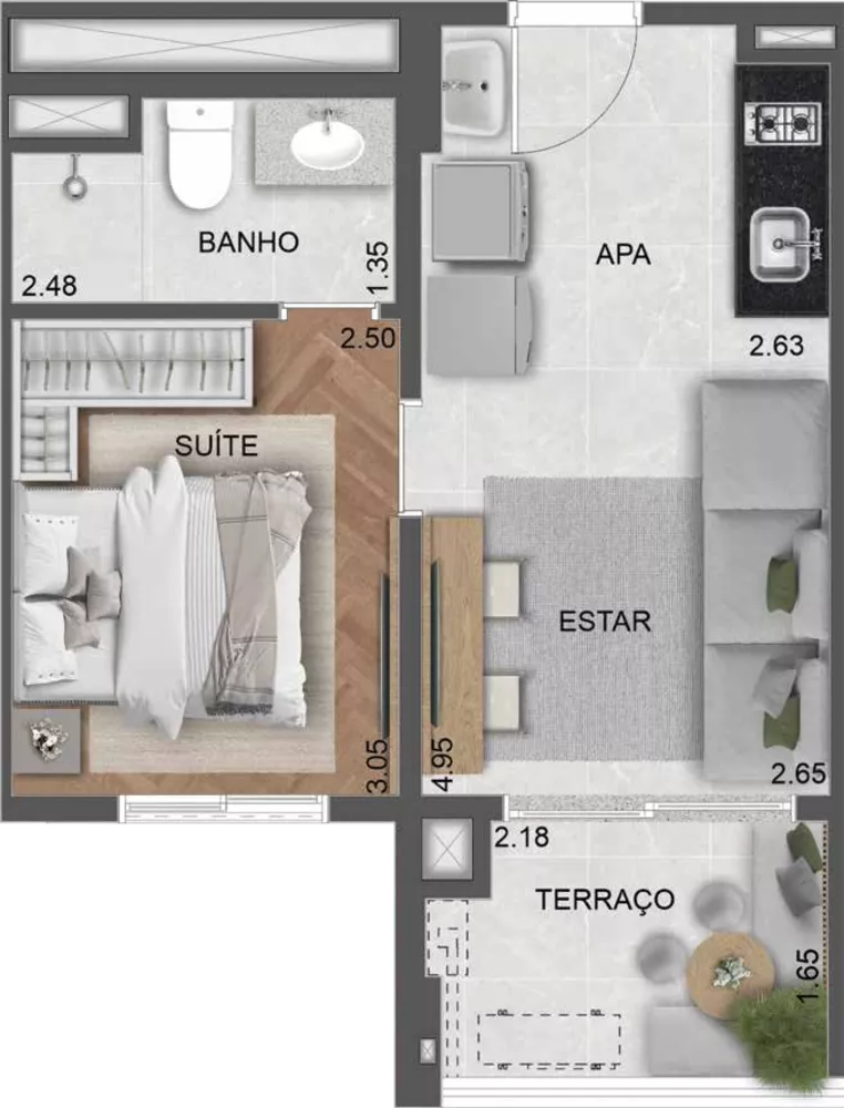 Apartamento à venda com 1 quarto, 32m² - Foto 21