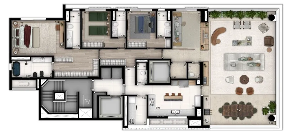 Apartamento, 3 quartos, 238 m² - Foto 15