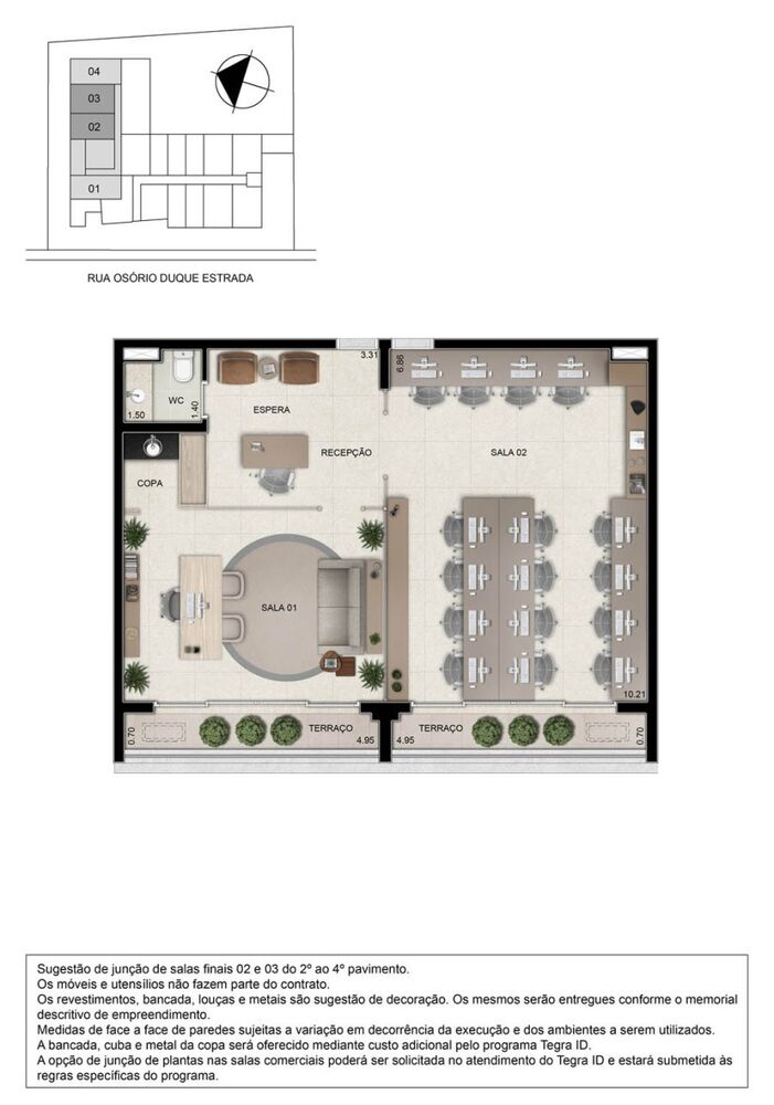 Sala-Conjunto, 43 m² - Foto 4