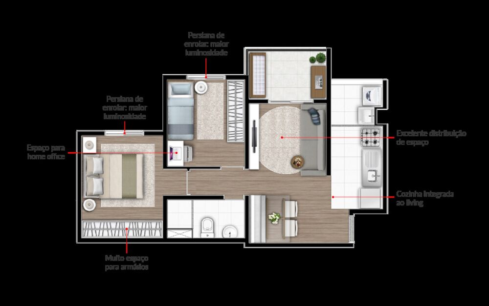 Apartamento, 2 quartos, 57 m² - Foto 14