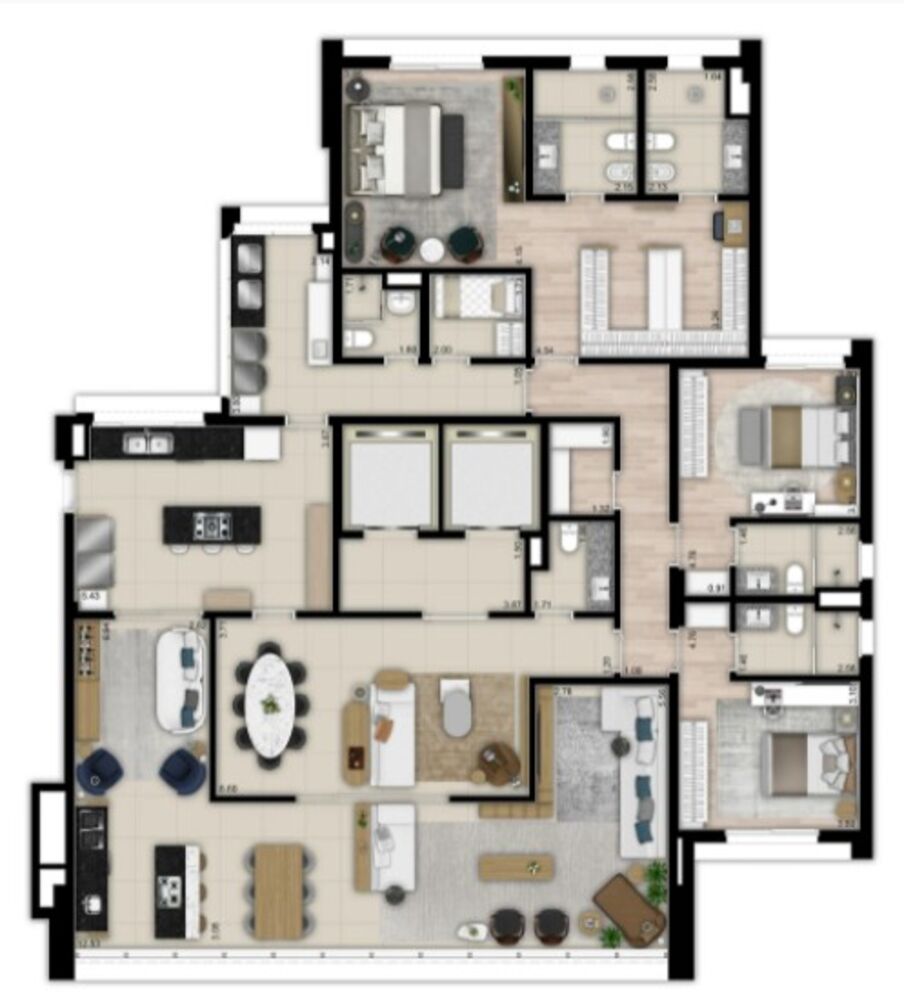 Apartamento, 3 quartos, 277 m² - Foto 15