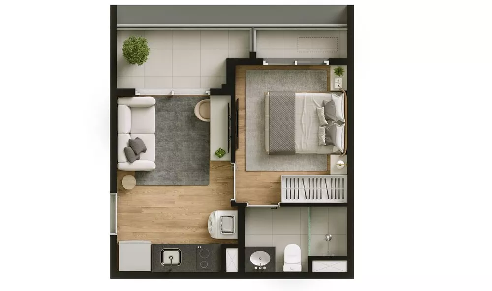 Apartamento, 1 quarto, 31 m² - Foto 9