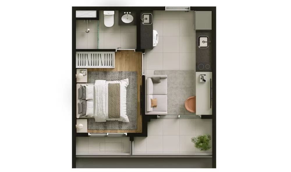 Apartamento, 1 quarto, 31 m² - Foto 7