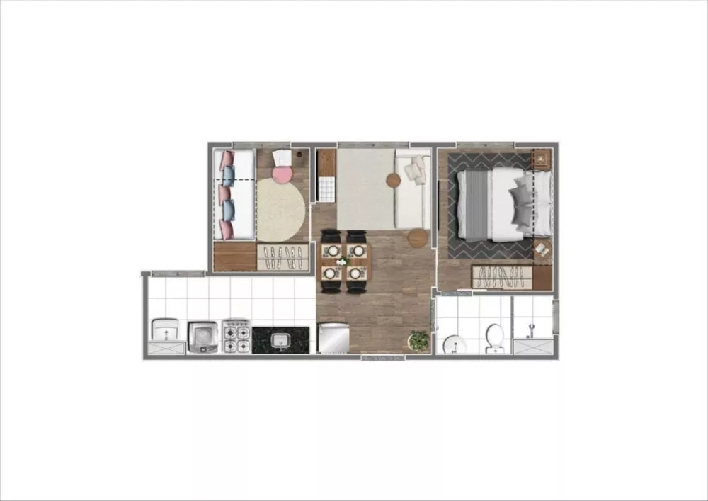 Apartamento, 2 quartos, 36 m² - Foto 2