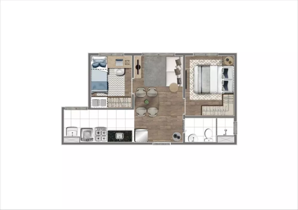 Apartamento, 2 quartos, 36 m² - Foto 11
