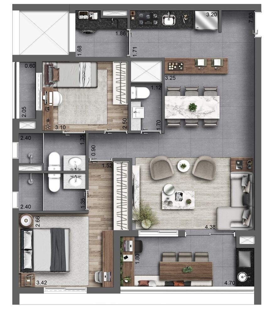 Apartamento, 3 quartos, 83 m² - Foto 13