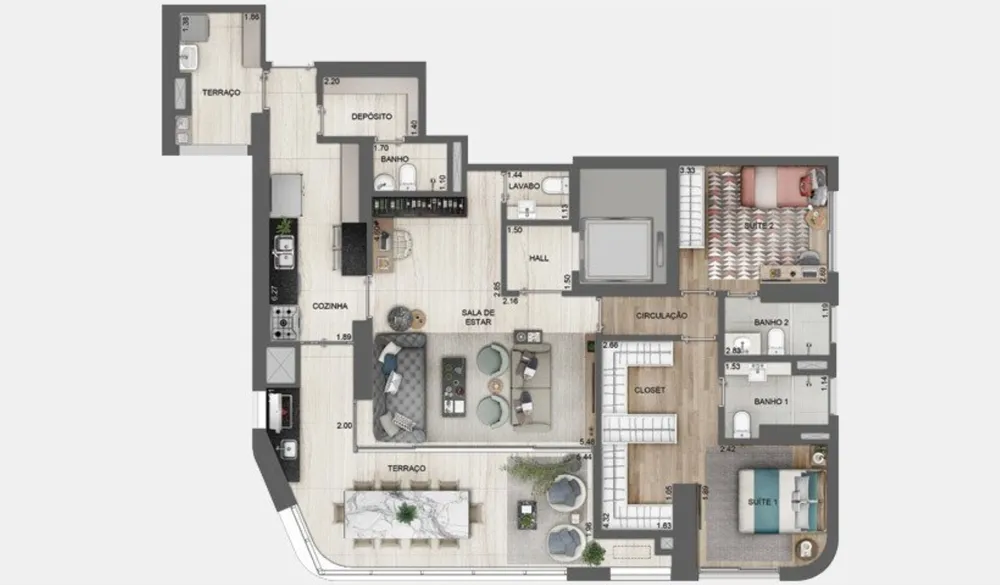 Apartamento, 3 quartos, 196 m² - Foto 9