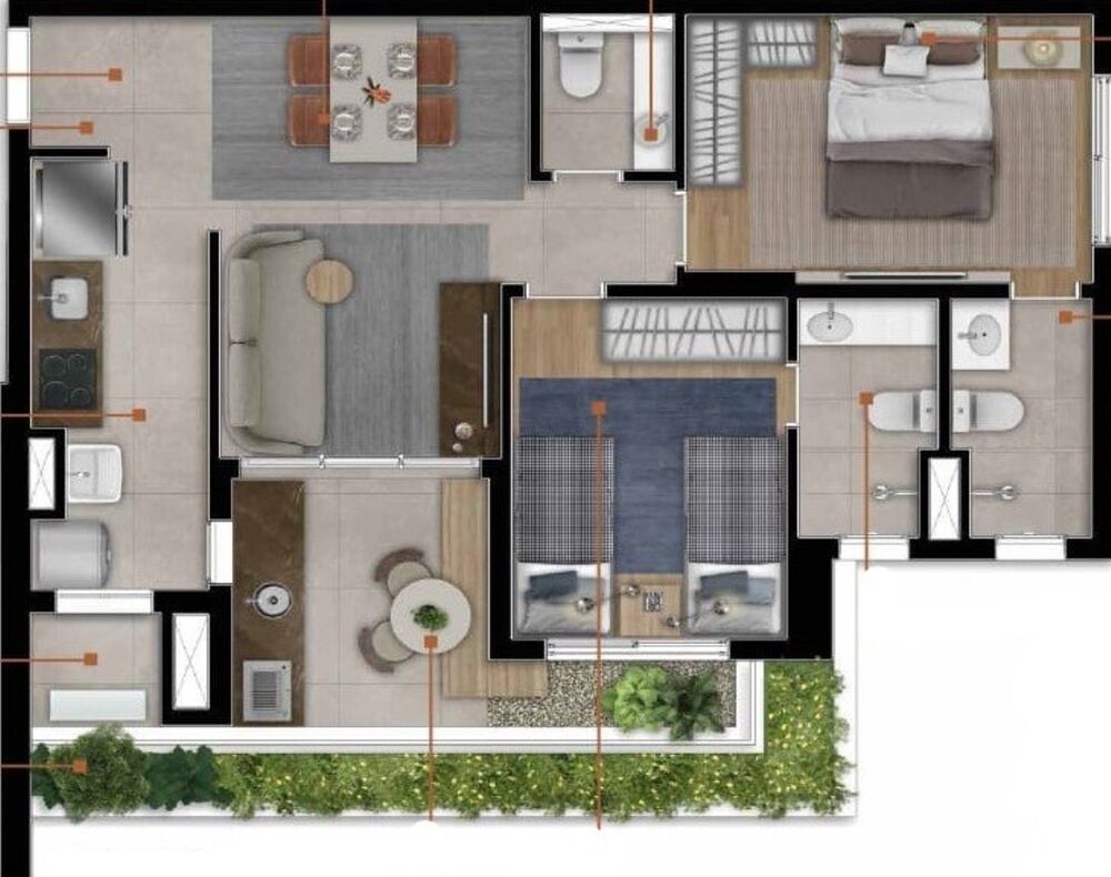 Apartamento, 2 quartos, 63 m² - Foto 40