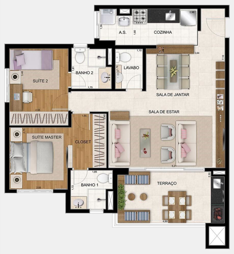 Apartamento, 3 quartos, 106 m² - Foto 21