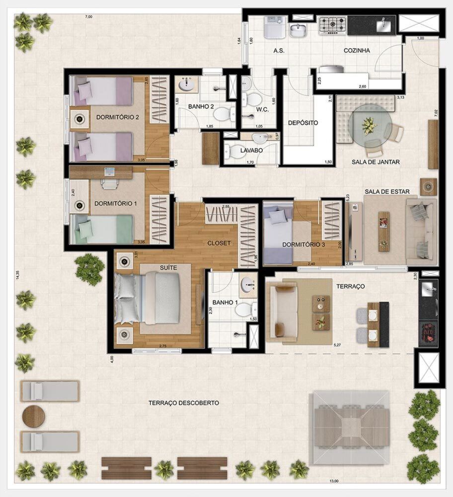 Apartamento, 3 quartos, 106 m² - Foto 22