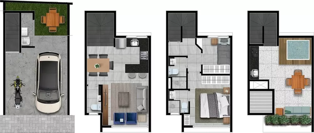 Casa de Condomínio, 3 quartos - Foto 4