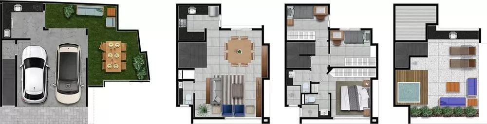 Casa de Condomínio, 3 quartos - Foto 3