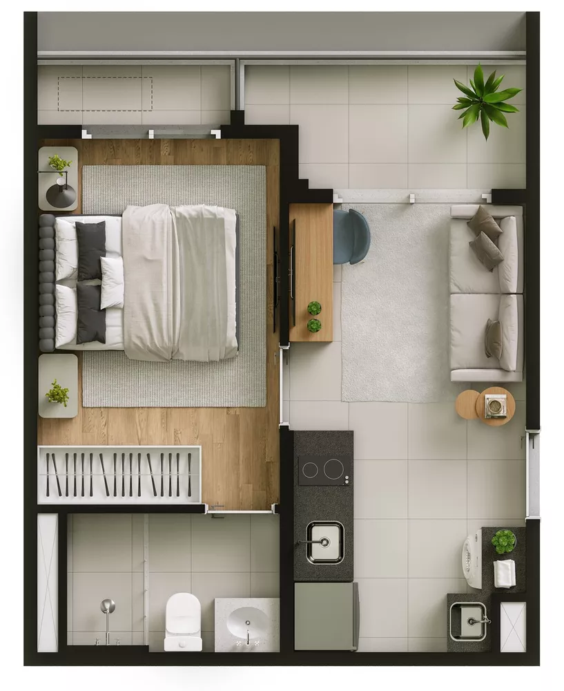 Apartamento, 1 quarto, 29 m² - Foto 16