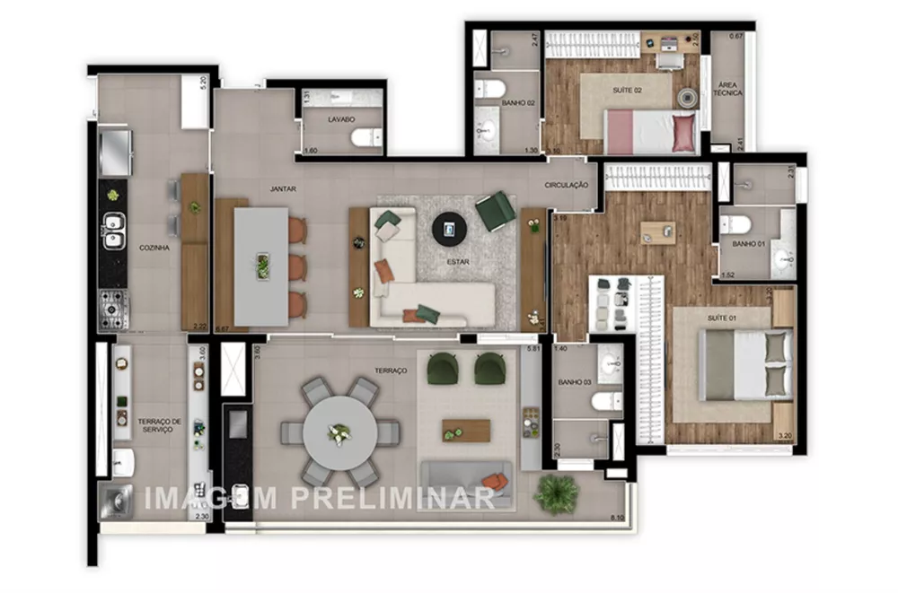 Apartamento, 2 quartos, 67 m² - Foto 10