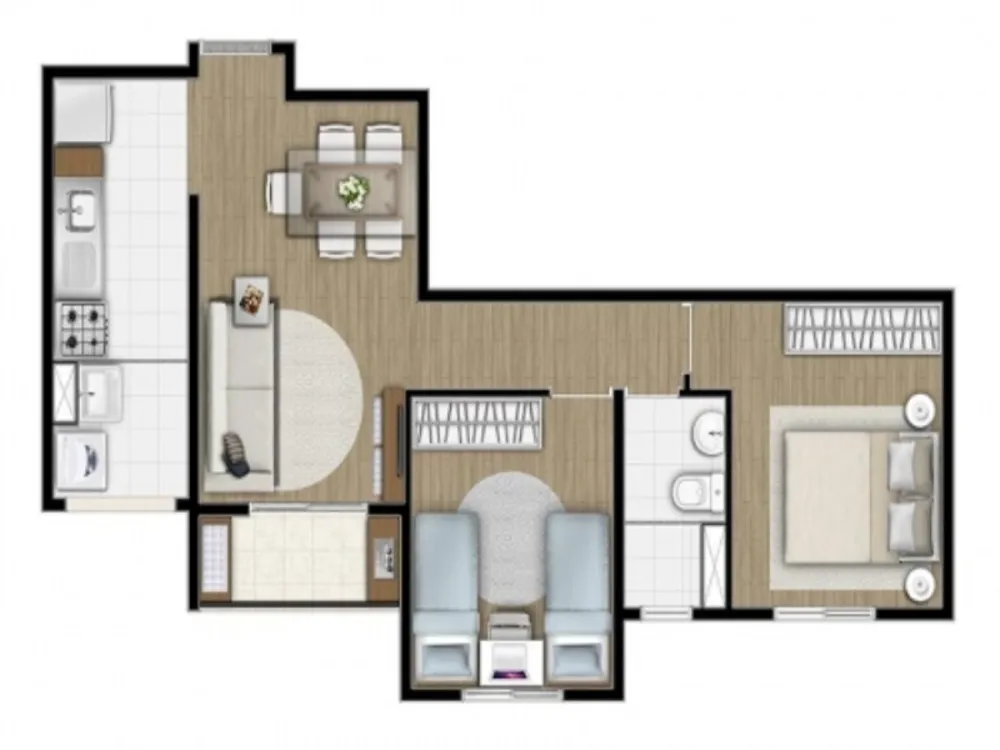 Apartamento, 3 quartos, 59 m² - Foto 12