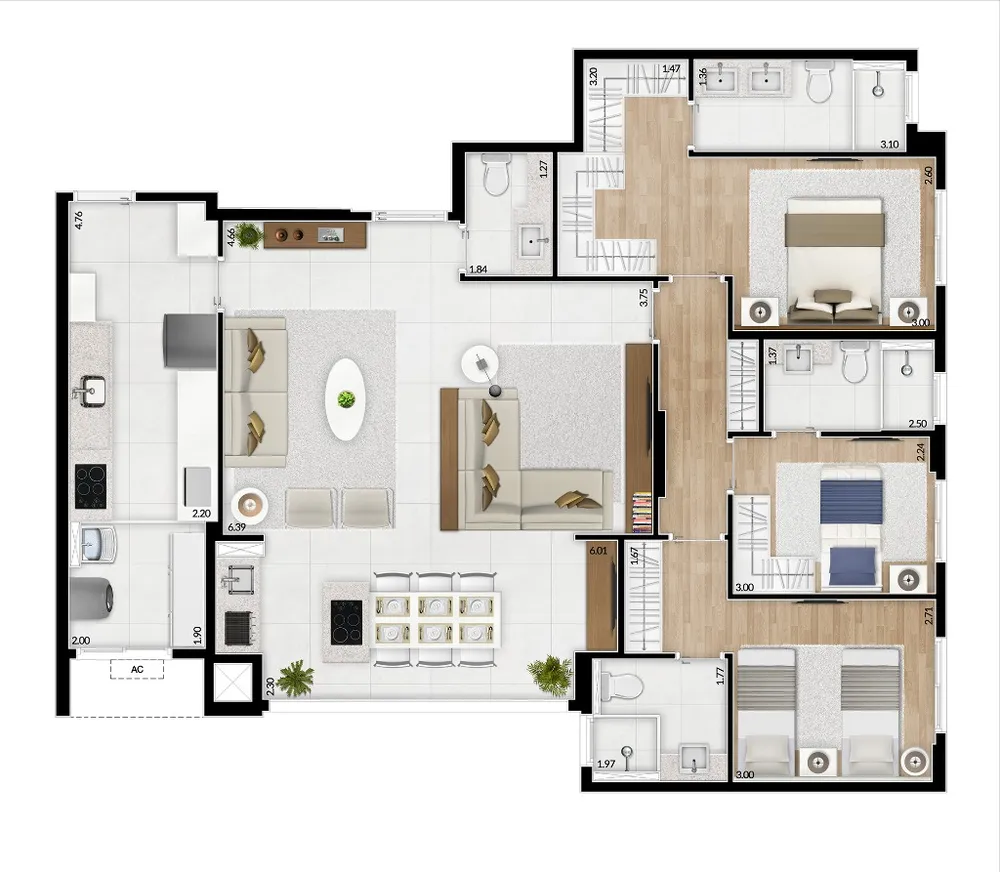 Apartamento, 2 quartos, 86 m² - Foto 13
