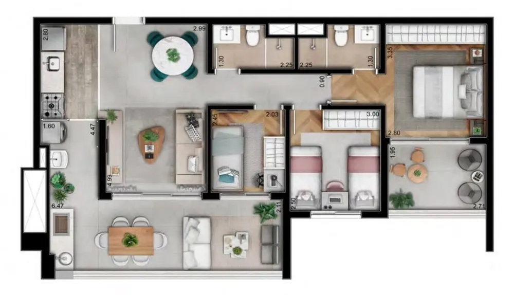 Apartamento, 3 quartos, 153 m² - Foto 12