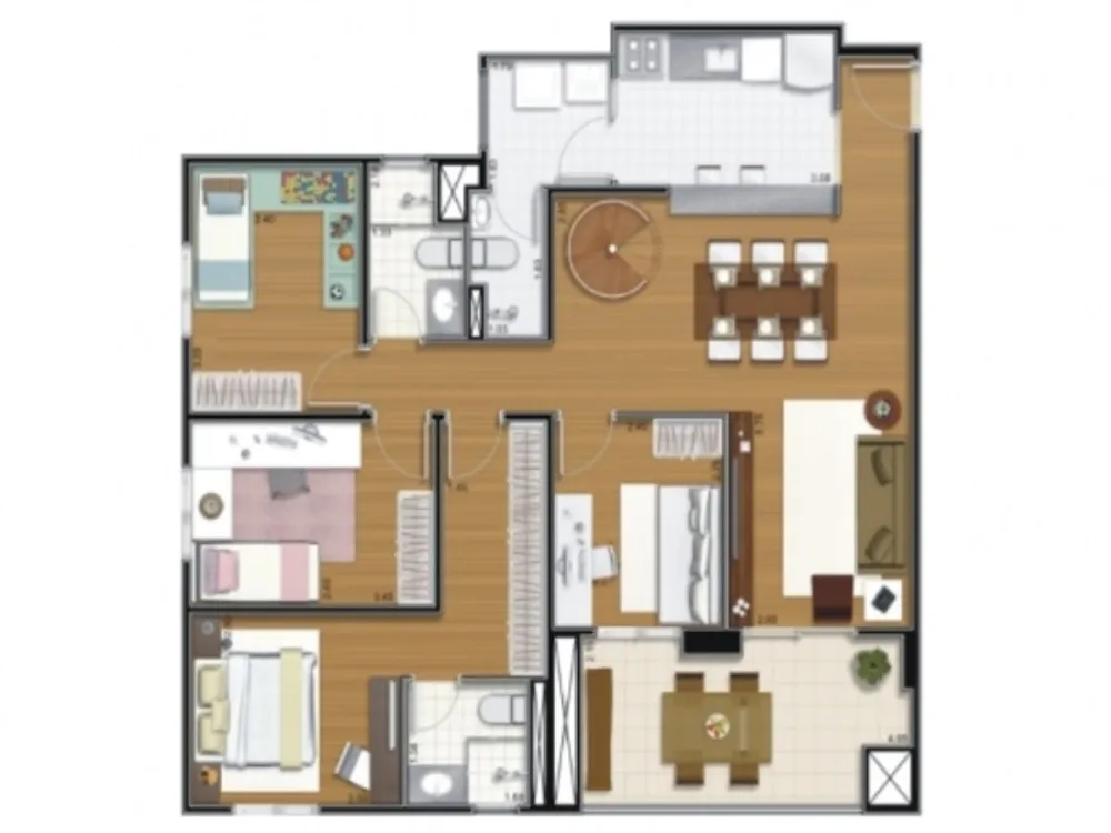 Apartamento, 3 quartos, 102 m² - Foto 3