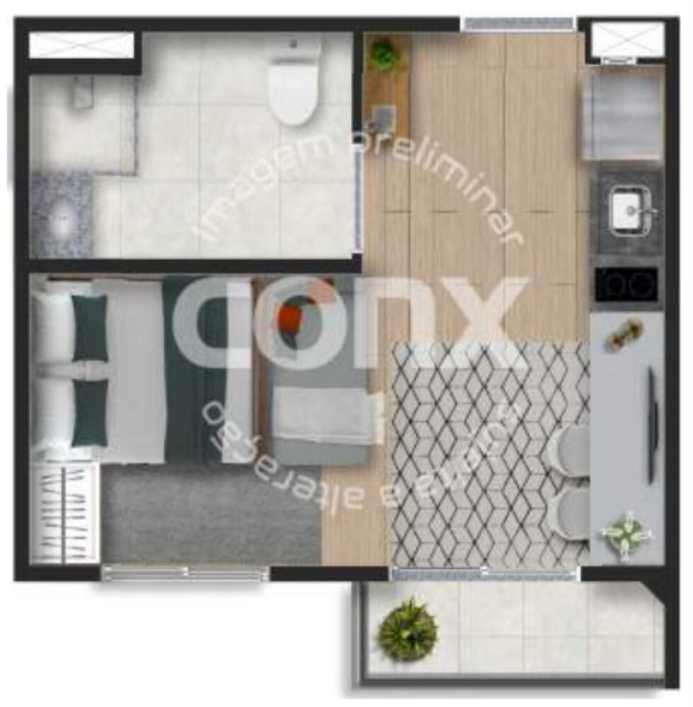 Apartamento, 1 quarto, 35 m² - Foto 20