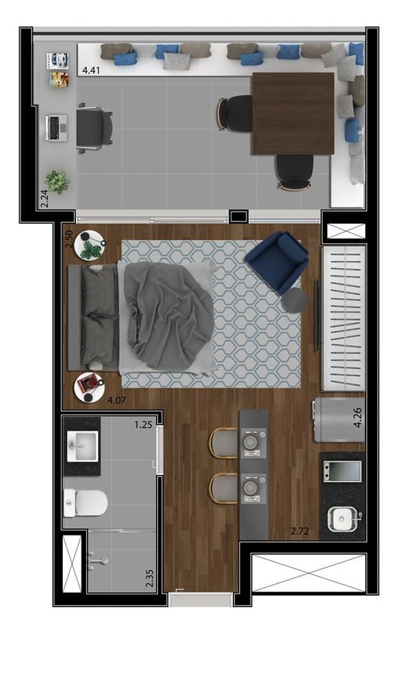 Apartamento, 2 quartos, 98 m² - Foto 1
