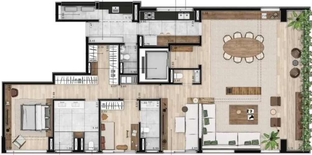 Apartamento, 2 quartos, 135 m² - Foto 1