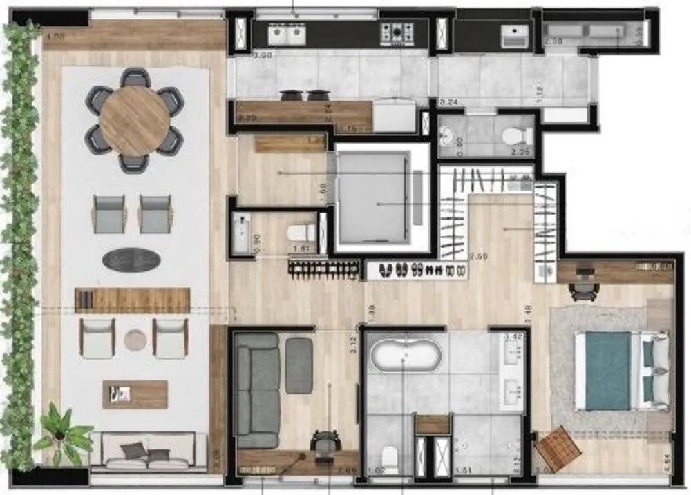 Apartamento, 2 quartos, 135 m² - Foto 3
