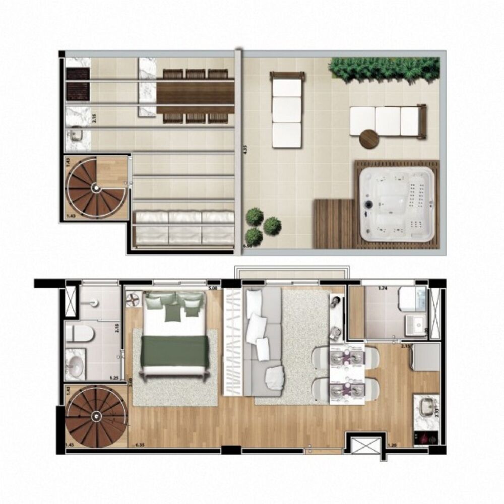 Apartamento à venda com 1 quarto, 35m² - Foto 12
