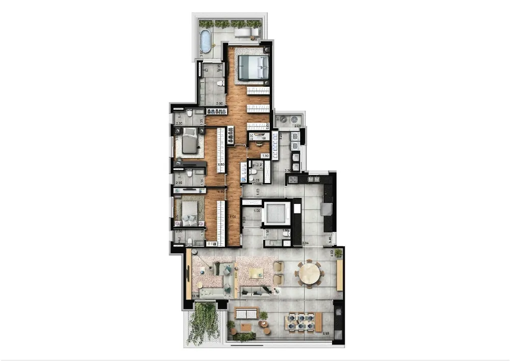 Apartamento, 4 quartos, 245 m² - Foto 14