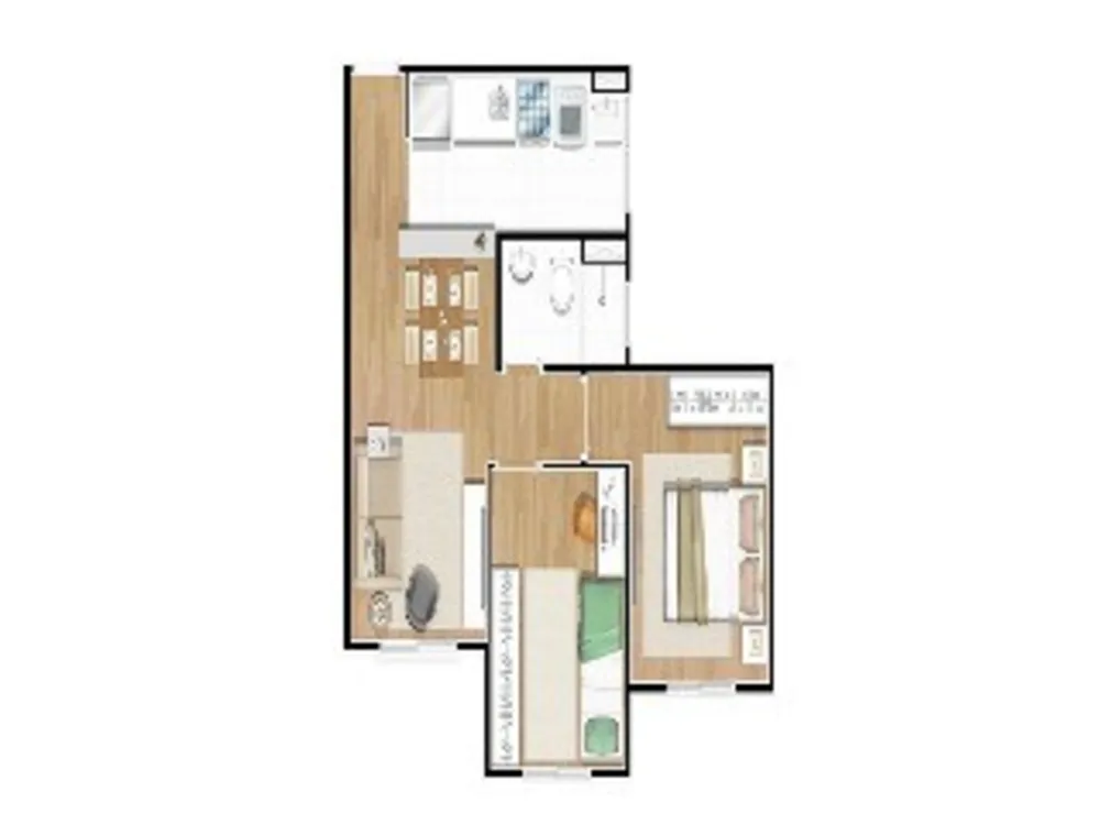 Apartamento, 2 quartos, 43 m² - Foto 4