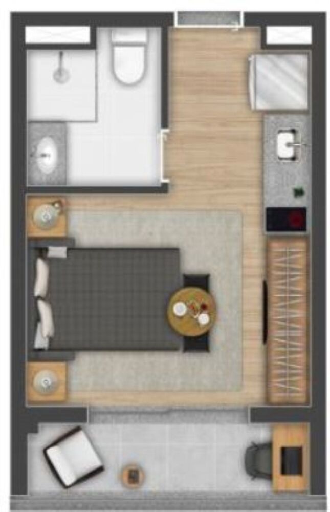 Apartamento, 1 quarto, 25 m² - Foto 8