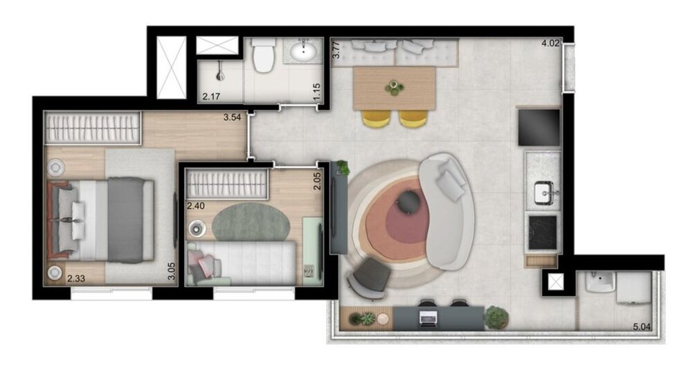 Apartamento, 1 quarto, 25 m² - Foto 19