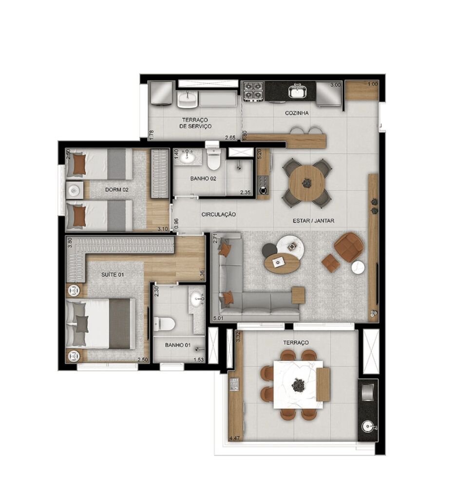 Apartamento, 3 quartos, 90 m² - Foto 7