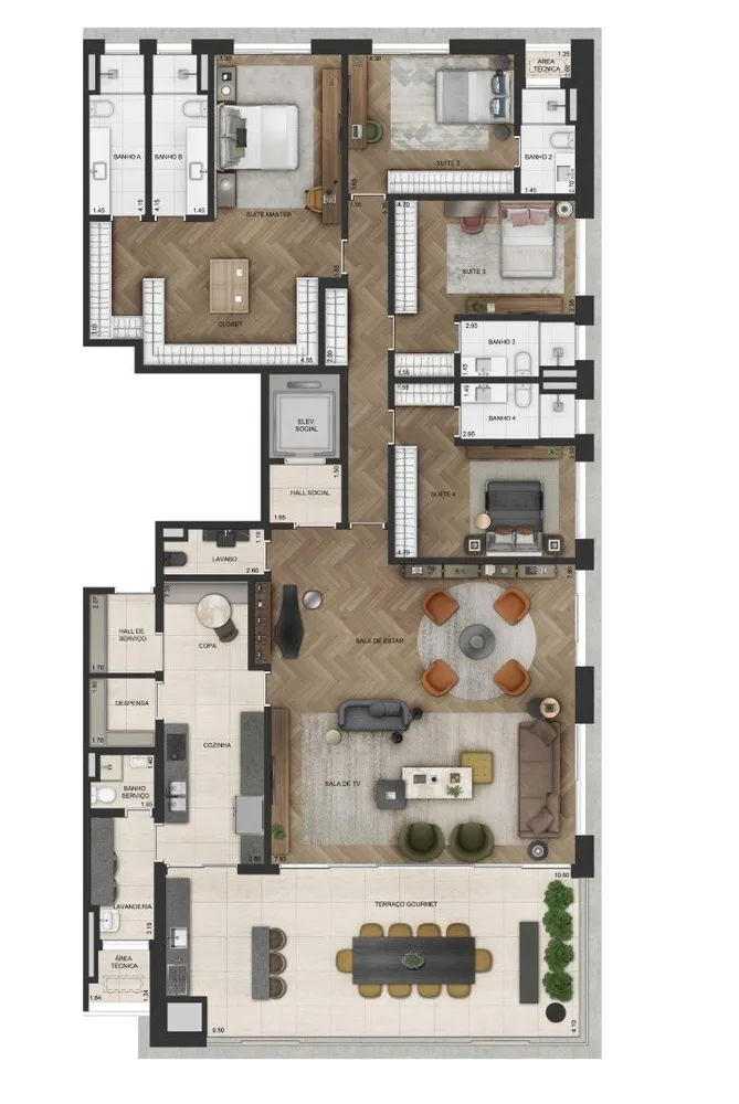 Apartamento, 3 quartos, 239 m² - Foto 19