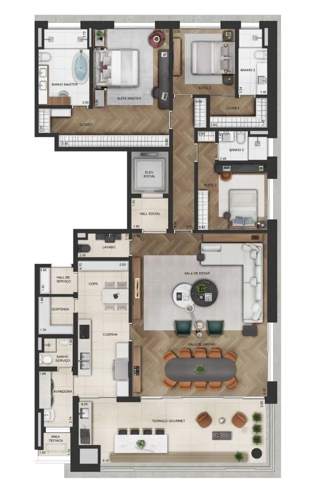 Apartamento, 3 quartos, 239 m² - Foto 17