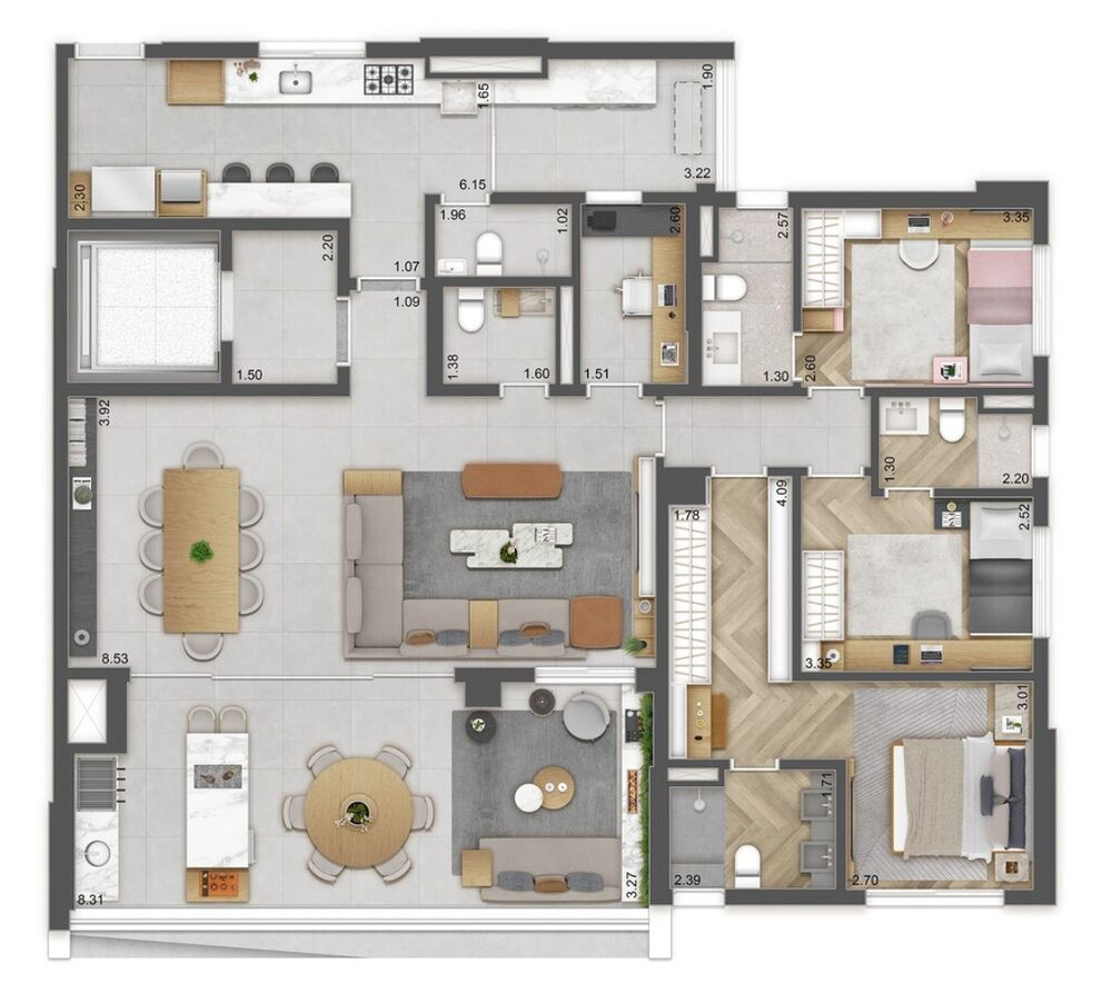 Apartamento, 4 quartos, 165 m² - Foto 8