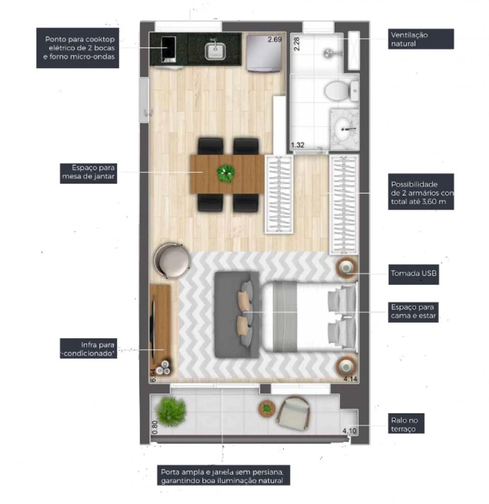 Apartamento, 1 quarto, 26 m² - Foto 20